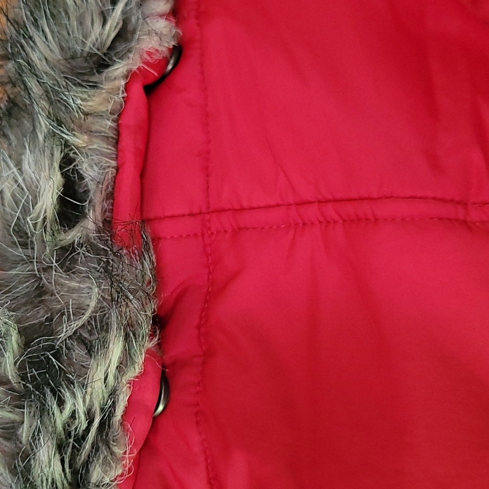 Aeropostale Juniors red medium winter puffer coat - Picture 4 of 11